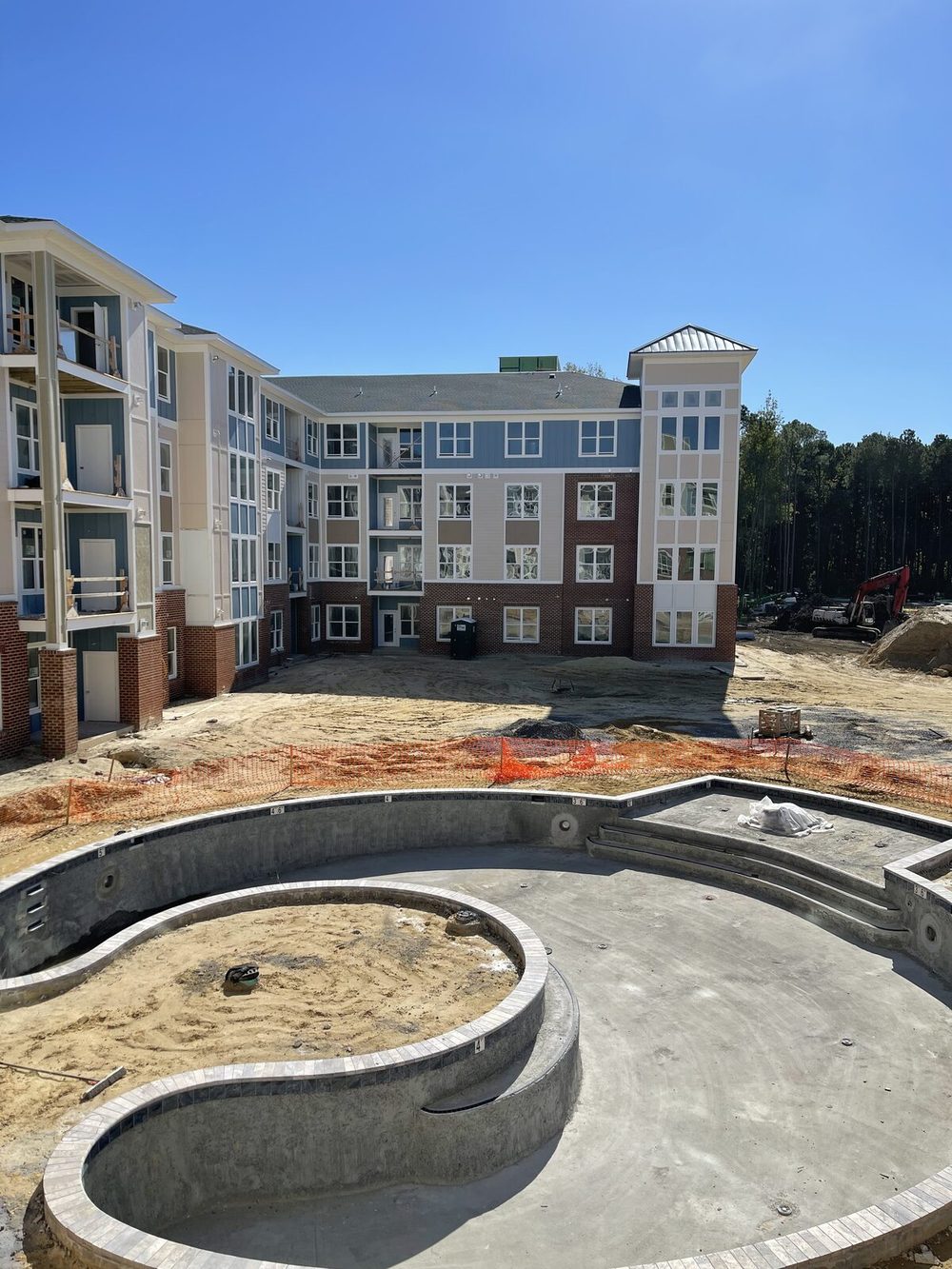 Construction underway on a workforce housing development